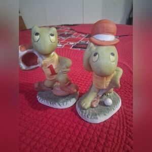 Set Of 2 Vintage Turtles Made In Taiwan